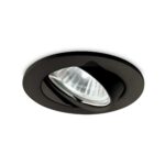 IDEAL LUX Χωνευτό Φωτιστικό Οροφής SWING 1xGU10 Μαύρου Χρώματος – 243825