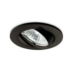 IDEAL LUX Χωνευτό Φωτιστικό Οροφής SWING 1xGU10 Μαύρου Χρώματος – 243825