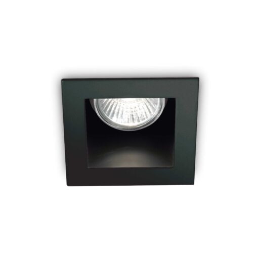 IDEAL LUX Χωνευτό Φωτιστικό FUNKY 1xGU10 Μαύρου Χρώματος – 243849