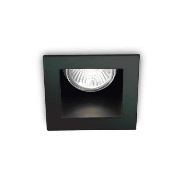 IDEAL LUX Χωνευτό Φωτιστικό FUNKY 1xGU10 Μαύρου Χρώματος – 243849