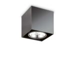 IDEAL LUX Φωτιστικό Οροφής MOOD 1xGU10 Μαύρου Χρώματος – 243931