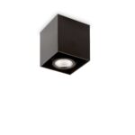 IDEAL LUX Φωτιστικό Σποτ Οροφής MOOD 1xGU10 Μαύρου Χρώματος – 243948