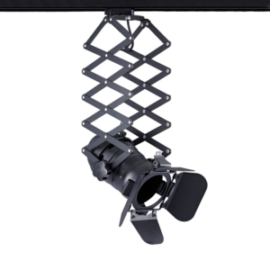 Μαύρο Σποτ Ράγας Τριφασικό Track Light Ατσάλι 1xE27 PAR30 4 Καλωδίων ACA – 243TLB4W