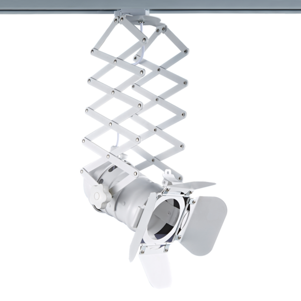 Λευκό Σποτ Ράγας Τριφασικό Track Light Ατσάλι 1xE27 PAR30 4 Καλωδίων ACA – 243TLW4W