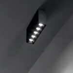 IDEAL LUX Πλαφονιέρα Οροφής LIKA LED 12,5W 3000K Μαύρου Χρώματος – 244884
