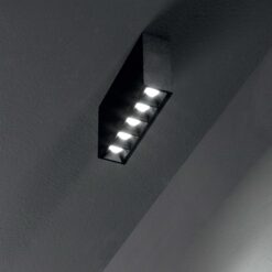 IDEAL LUX Πλαφονιέρα Οροφής LIKA LED 12,5W 3000K Μαύρου Χρώματος – 244884