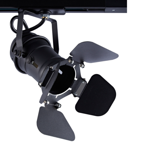 Μαύρο Σποτ Ράγας Μονοφασικό Track Light Ατσάλι 1xGU10 2 Καλωδίων ACA – 244TLB2W