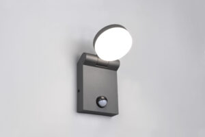Απλίκα Τοίχου Περιστρεφόμενη Ανθρακί ADOUR με Αισθητήρα Κίνησης LED 7.5W 750lm CCT IP44 Trio Lighting – 245569142