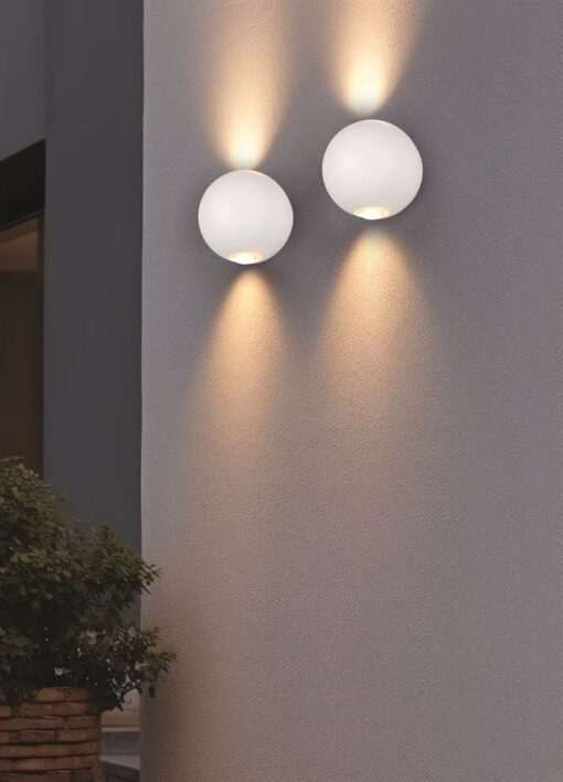 Απλίκα Αρχιτεκτονικού Φωτισμού Up-Down Λευκή Ματ AVISIO LED 4W 500lm 3000K IP54 Trio Lighting – 246760231