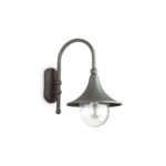 IDEAL LUX Απλίκα Τοίχου CIMA 1xE27 IP43 Χρώματος Ανθρακί – 246819