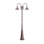IDEAL LUX Φωτιστικό Δαπέδου Κήπου CIMA 2xE27 2,16m Καφέ Χρώματος – 246840