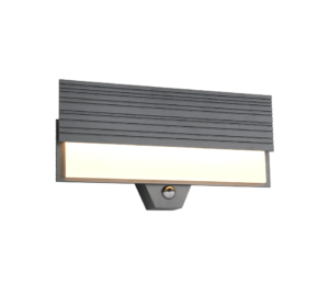 Απλίκα Τοίχου Ανθρακί με Ανιχνευτή Κίνησης MARIZA LED 10W 1100lm 3000K IP44 Trio Lighting – 247069142