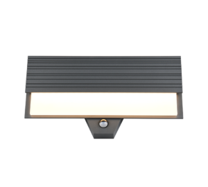 Απλίκα Τοίχου Ανθρακί με Ανιχνευτή Κίνησης MARIZA LED 10W 1100lm 3000K IP44 Trio Lighting – 247069142