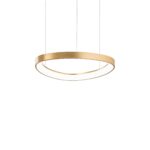 IDEAL LUX Κρεμαστό Φωτιστικό  GEMINI LED 38W 3000K Χρυσού Χρώματος – 247243