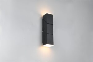 Φωτιστικό Τοίχου Up-Down Περιστρεφόμενο Μαύρο Ματ RAGLAN LED 7.6W 800lm 3000K Trio Lighting – 248510232