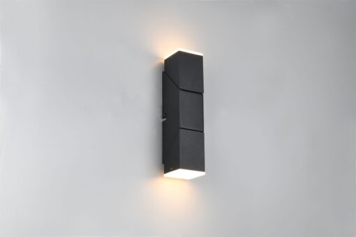 Φωτιστικό Τοίχου Up-Down Περιστρεφόμενο Μαύρο Ματ RAGLAN LED 7.6W 800lm 3000K Trio Lighting – 248510232