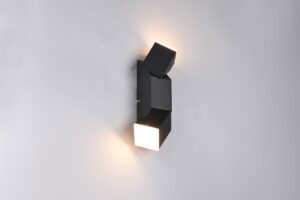 Φωτιστικό Τοίχου Up-Down Περιστρεφόμενο Μαύρο Ματ RAGLAN LED 7.6W 800lm 3000K Trio Lighting – 248510232