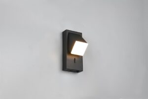 Φωτιστικό Τοίχου Περιστρεφόμενο Μαύρο Ματ RAGLAN LED 3.8W 400lm 3000K με Διακόπτη Trio Lighting – 248570132