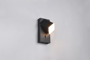 Φωτιστικό Τοίχου Περιστρεφόμενο Μαύρο Ματ RAGLAN LED 3.8W 400lm 3000K με Διακόπτη Trio Lighting – 248570132