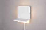 Φωτιστικό Τοίχου Κρεβατιού Λευκό Ματ FAIRFIELD LED 9W 950lm 3000K Step Dimmable με USB & Ασύρματο Φορτιστή Trio Lighting – 248670131