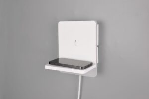 Φωτιστικό Τοίχου Κρεβατιού Λευκό Ματ FAIRFIELD LED 9W 950lm 3000K Step Dimmable με USB & Ασύρματο Φορτιστή Trio Lighting – 248670131