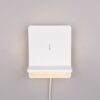 Φωτιστικό Τοίχου Κρεβατιού Λευκό Ματ FAIRFIELD LED 9W 950lm 3000K Step Dimmable με USB & Ασύρματο Φορτιστή Trio Lighting – 248670131