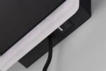 Φωτιστικό Τοίχου Κρεβατιού Μαύρο Ματ FAIRFIELD LED 9W 950lm 3000K Step Dimmable με USB & Ασύρματο Φορτιστή Trio Lighting – 248670132