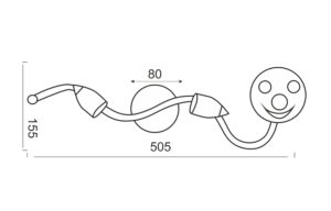 Απλίκα Παιδικό Φωτιστικό Τοίχου / Οροφής 2xGU10 Ήλιος ACA DECOR  – 2492D