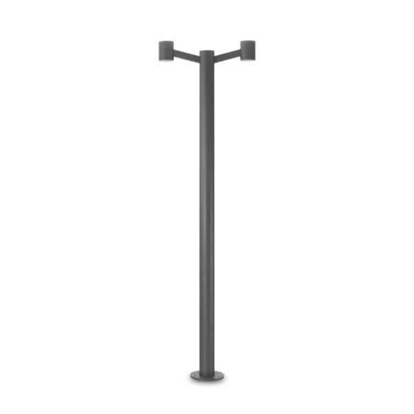 IDEAL LUX Φωτιστικό Δαπέδου Κήπου CLIO 2xE27 IP44 1.97m Ανθρακί Χρώματος – 249490