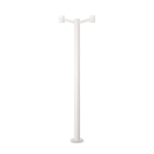 IDEAL LUX Φωτιστικό Δαπέδου Κήπου CLIO 2xE27 IP44 1,97m Λευκού Χρώματος – 249506