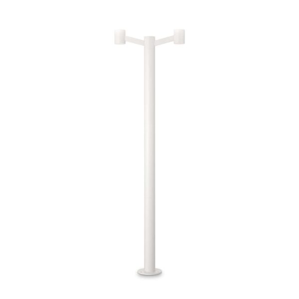 IDEAL LUX Φωτιστικό Δαπέδου Κήπου CLIO 2xE27 IP44 1,97m Λευκού Χρώματος – 249506