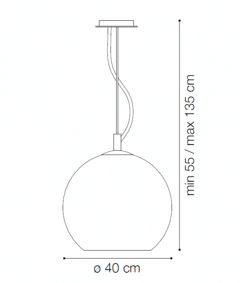 IDEAL LUX NEMO SP1 D40 CROMO – 250342