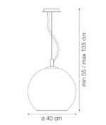 IDEAL LUX NEMO SP1 D40 TRASPARENTE – 052816