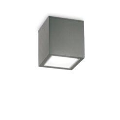 IDEAL LUX Φωτιστικό Οροφής Βεράντας TECHO 1xGU10 IP54 Χρώματος Ανθρακί – 251516