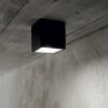 IDEAL LUX Φωτιστικό Οροφής TECHO 1xGU10 IP54 Γκρι Χρώματος – 326887