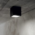 IDEAL LUX Φωτιστικό Οροφής TECHO 1xGU10 IP54 Γκρι Χρώματος – 326887