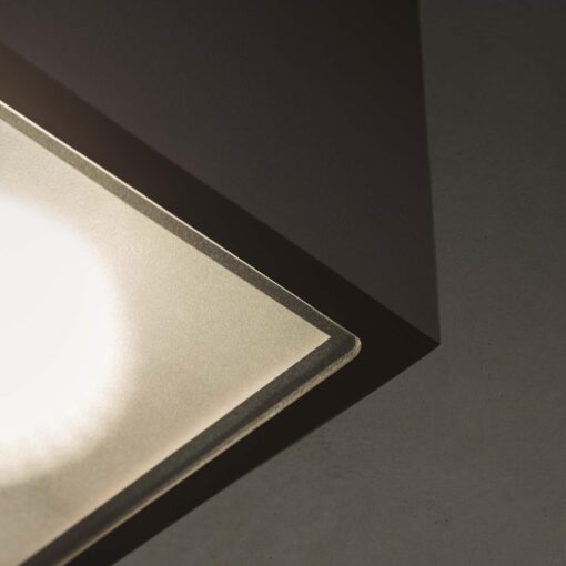 IDEAL LUX Φωτιστικό Οροφής TECHO 1xGU10 IP54 Γκρι Χρώματος – 326887