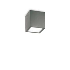 IDEAL LUX Φωτιστικό Οροφής Βεράντας TECHO 1xGU10 IP54 Χρώματος Ανθρακί – 251554