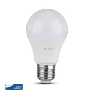 LED Λάμπα E27 A60 8.5W V-TAC PRO Samsung Chip 200° 1055lm Θερμό Λευκό 3000K – 252