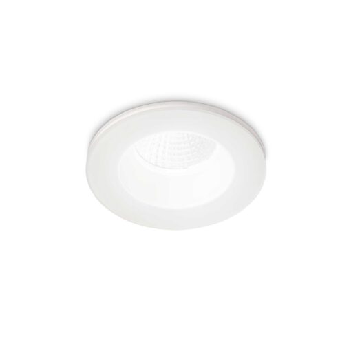 IDEAL LUX Χωνευτό Σποτ Οροφής ROOM-65 LED 8W 3000K Λευκού Χρώματος IP65 – 252025