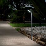 IDEAL LUX Φωτιστικό Κολωνάκι Κήπου AGOS LED 6.5W 3000K IP54 Χρώματος Ανθρακί – 254319