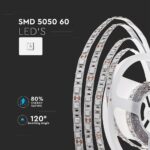 LED Ταινία 11W V-TAC Dimmable 900lm/m Θερμό Λευκό 3000K 5 Μέτρα – 212122