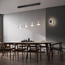 Φωτοιστικό Τοίχου Μαύρο Ματ+Καφέ+Φιμέ Γυαλί CELESTE 10W LED 1100lm Step Dimmable 3000K Trio Lighting – 254910132