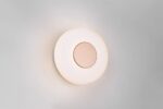 Φωτοιστικό Τοίχου Καφέ+Λευκό Γυαλί CELESTE 10W LED 1100lm Step Dimmable 3000K Trio Lighting – 254910165