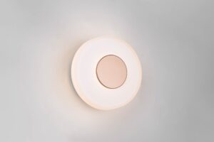 Φωτοιστικό Τοίχου Καφέ+Λευκό Γυαλί CELESTE 10W LED 1100lm Step Dimmable 3000K Trio Lighting – 254910165