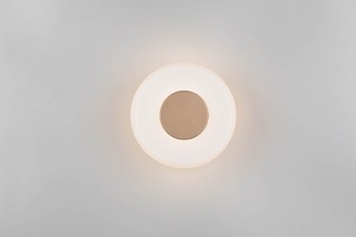 Φωτοιστικό Τοίχου Καφέ+Λευκό Γυαλί CELESTE 10W LED 1100lm Step Dimmable 3000K Trio Lighting – 254910165