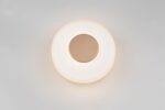 Φωτοιστικό Τοίχου Καφέ+Λευκό Γυαλί CELESTE 10W LED 1100lm Step Dimmable 3000K Trio Lighting – 254910165
