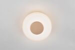 Φωτοιστικό Τοίχου Καφέ+Λευκό Γυαλί CELESTE 10W LED 1100lm Step Dimmable 3000K Trio Lighting – 254910165