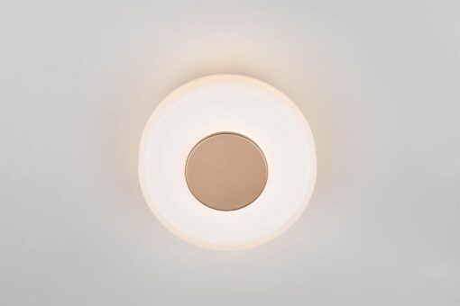 Φωτοιστικό Τοίχου Καφέ+Λευκό Γυαλί CELESTE 10W LED 1100lm Step Dimmable 3000K Trio Lighting – 254910165