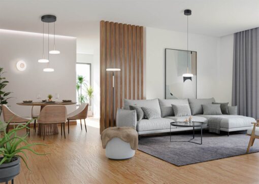 Φωτοιστικό Τοίχου Καφέ+Λευκό Γυαλί CELESTE 10W LED 1100lm Step Dimmable 3000K Trio Lighting – 254910165